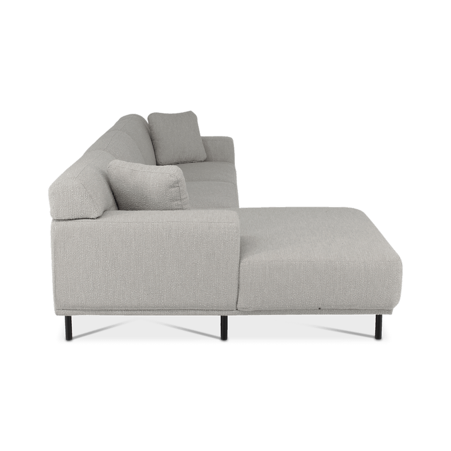 Hoeksalons QUILLO Longchair Links Grijs B325 Hoeksalons QUILLO Longchair Links Grijs B325