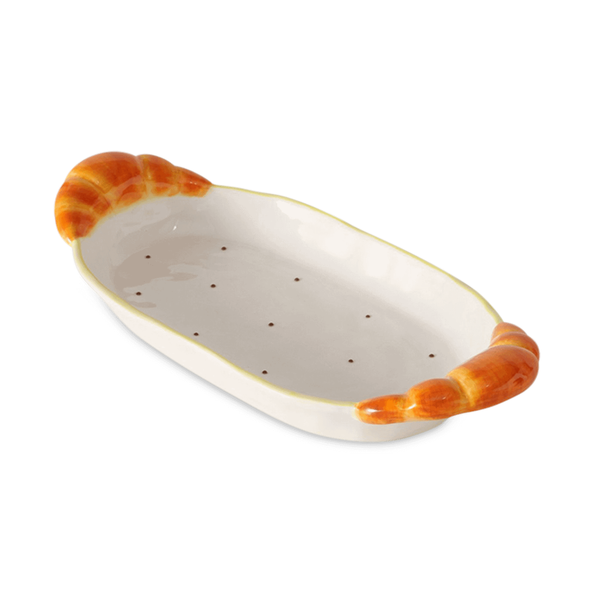 Plateau CROISI Rechthoek Wit/Bruin