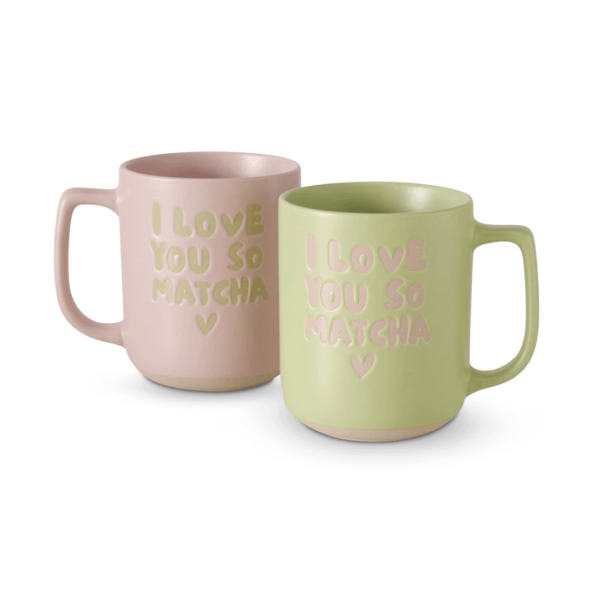 Mok MATCHA 330ml Porselein Roze/Groen Ass.