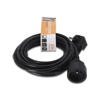 Verlengsnoer ELLEXIS 5m Zwart Verlengsnoer ELLEXIS 5m Zwart