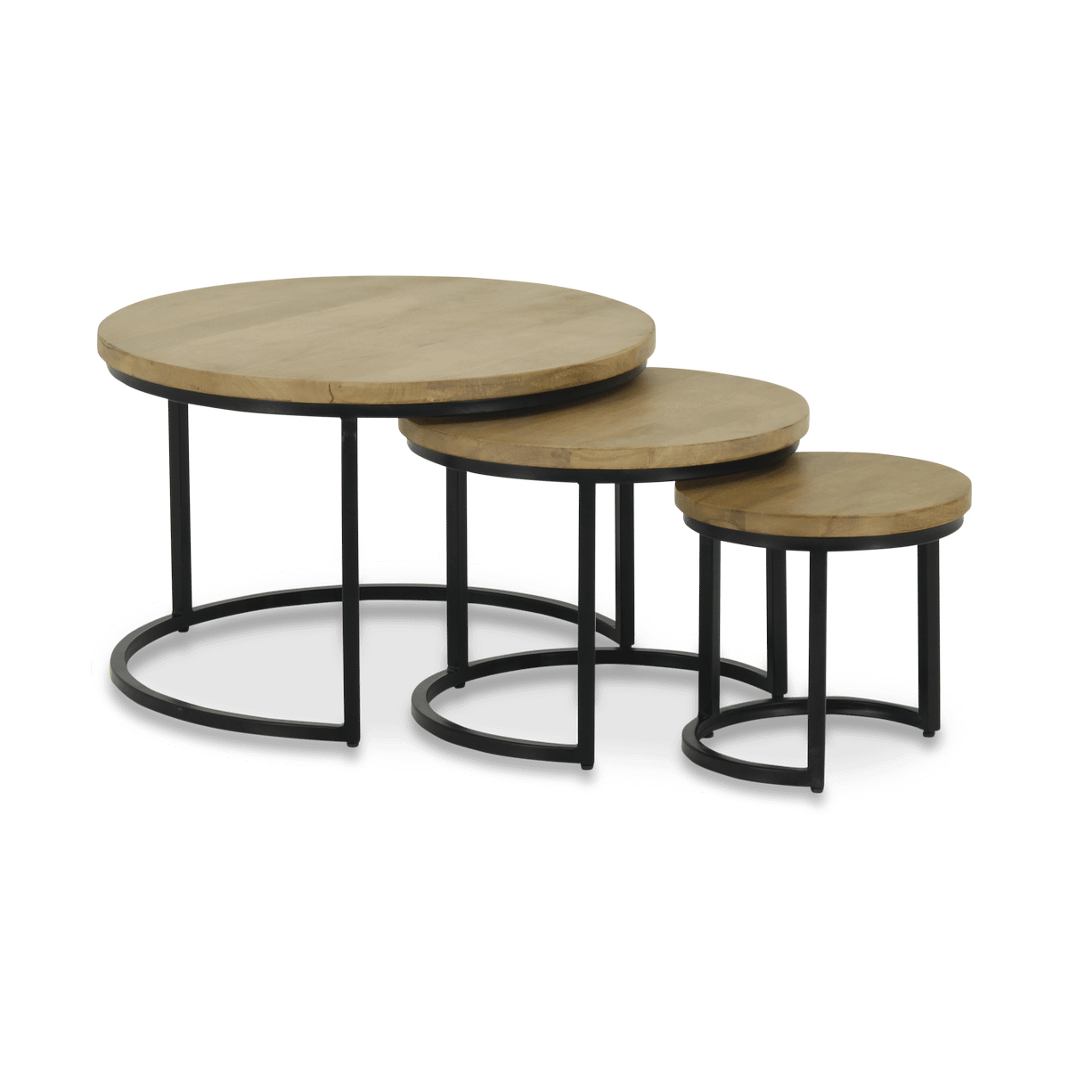 Salontafel S/3 BECCA Rond Mango