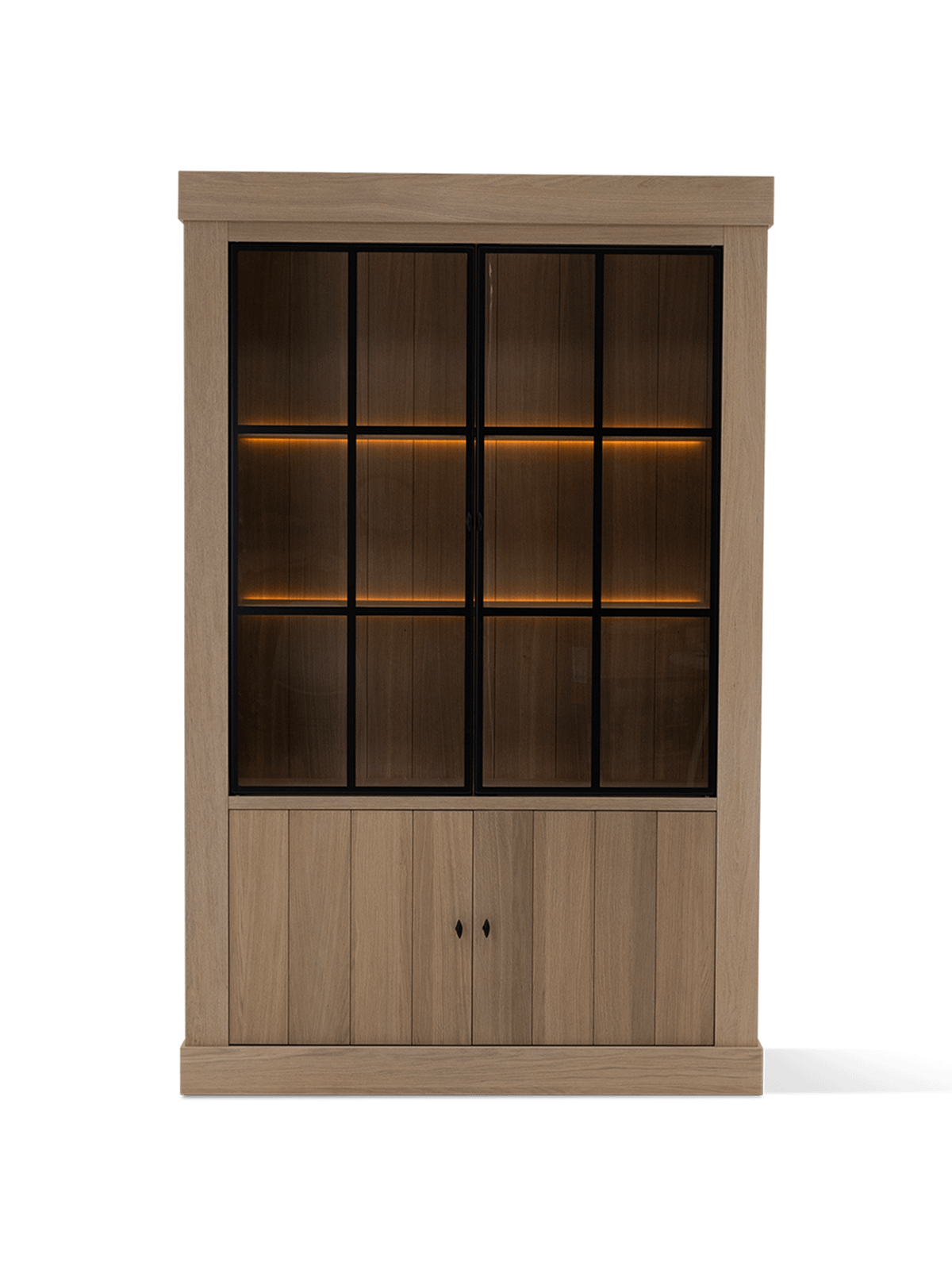 Vitrinekast Baltic Naturel Eik