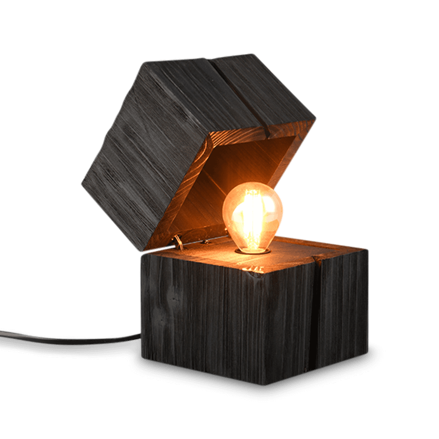 Tafellamp TREASURE Hout Zwart Tafellamp TREASURE Hout Zwart