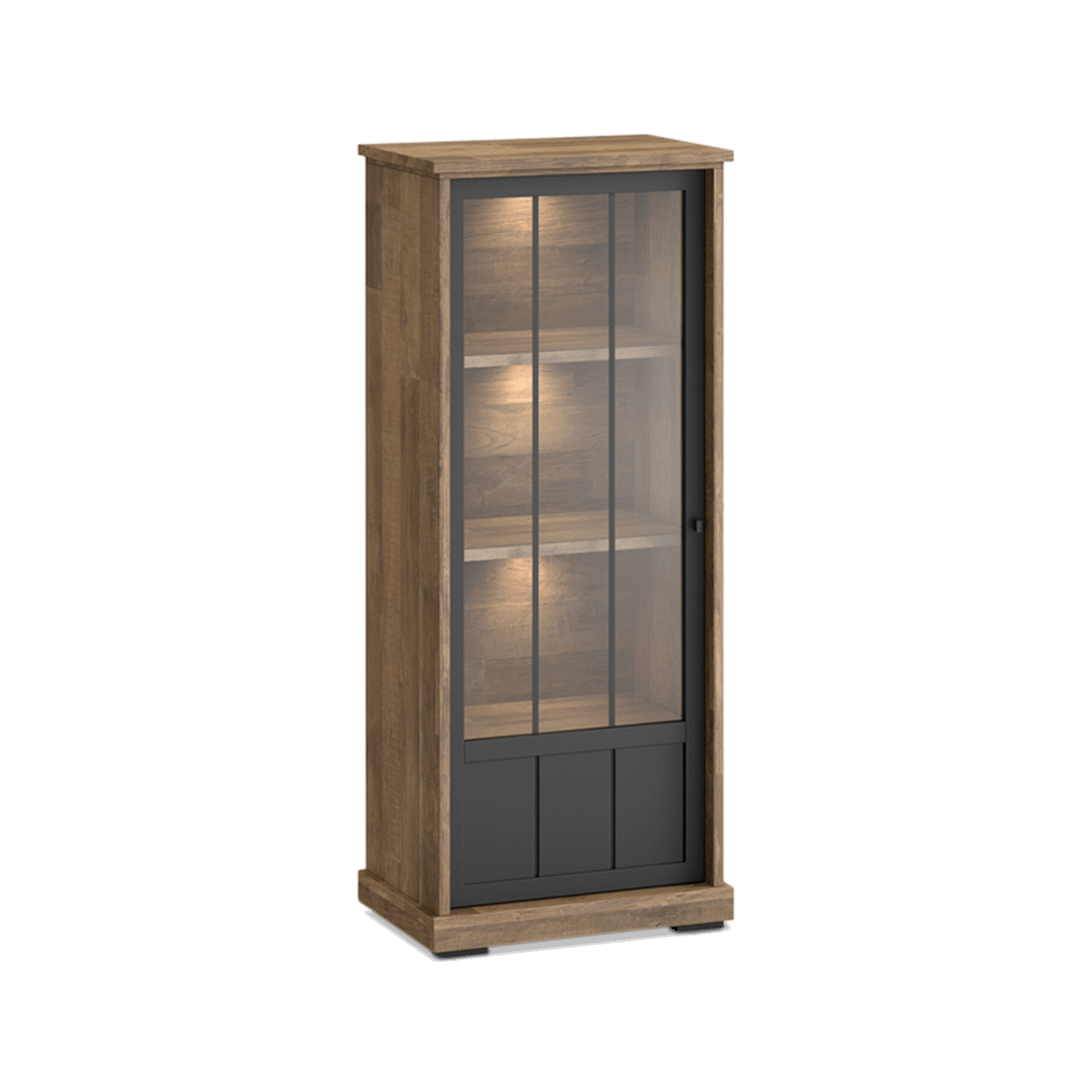 Barkast TOLUCA Old teak/Zwart Links B77