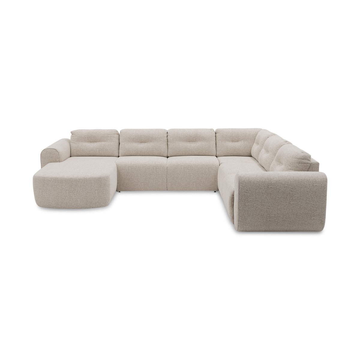 Hoeksalon AMARINO Longchair Links Beige B358
