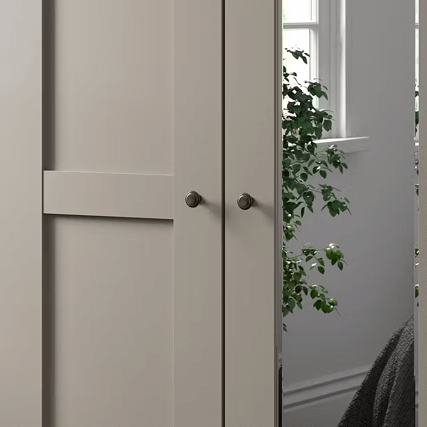 Kleerkast NAVAN B150 1xSpiegel Kiezelgrijs  Kleerkast NAVAN B150 1xSpiegel Kiezelgrijs