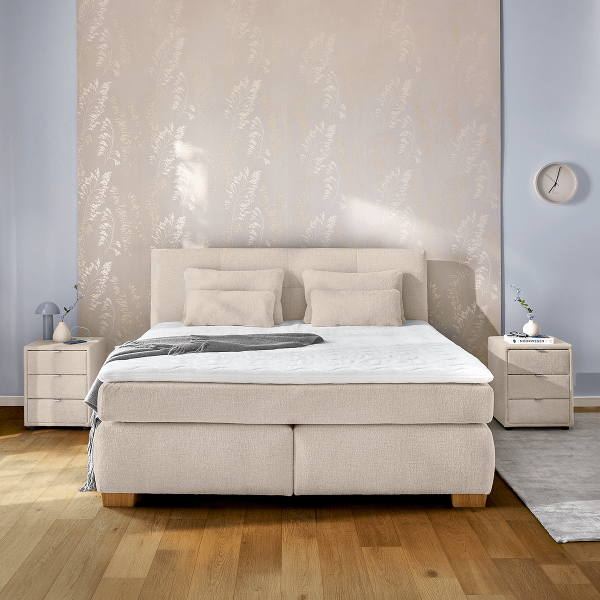 Boxspring ZAANDAM 180x200 Beige