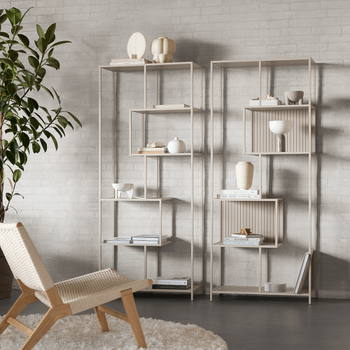 Boekenrek BOKSKAP Grijs Assym. B77 Boekenrek BOKSKAP Grijs Assym. B77