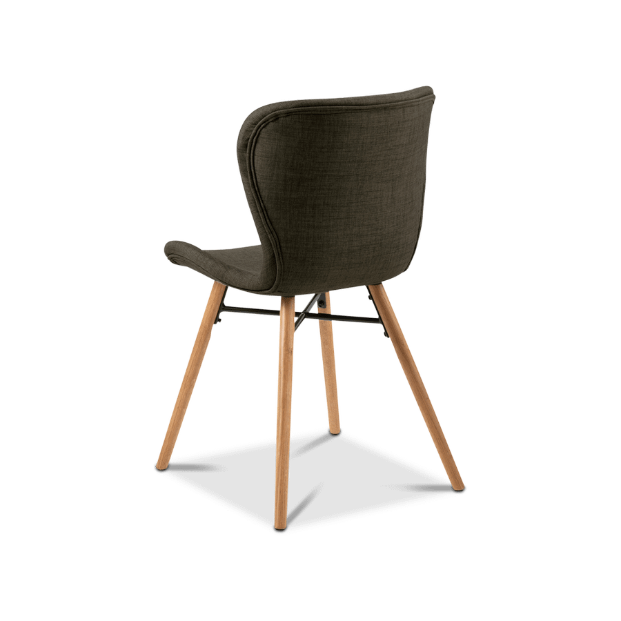 Stoel PLATS Rio fabric khaki 70 Stoel PLATS Rio fabric khaki 70