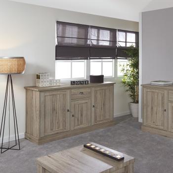 Dressoir COTTON Kristal Eik Licht Bruin Dressoir COTTON Kristal Eik Licht Bruin