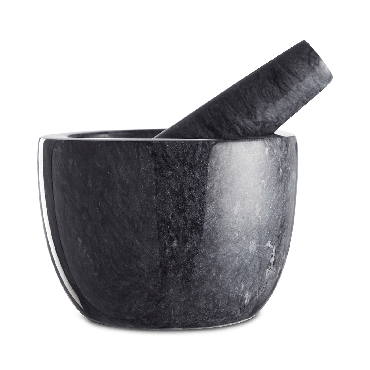 Vijzel MORTAR M/Stamper Marmer Grijs