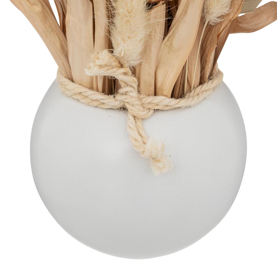 Droogboeket SEAV Nat. In Pot Wit Droogboeket SEAV Nat. In Pot Wit
