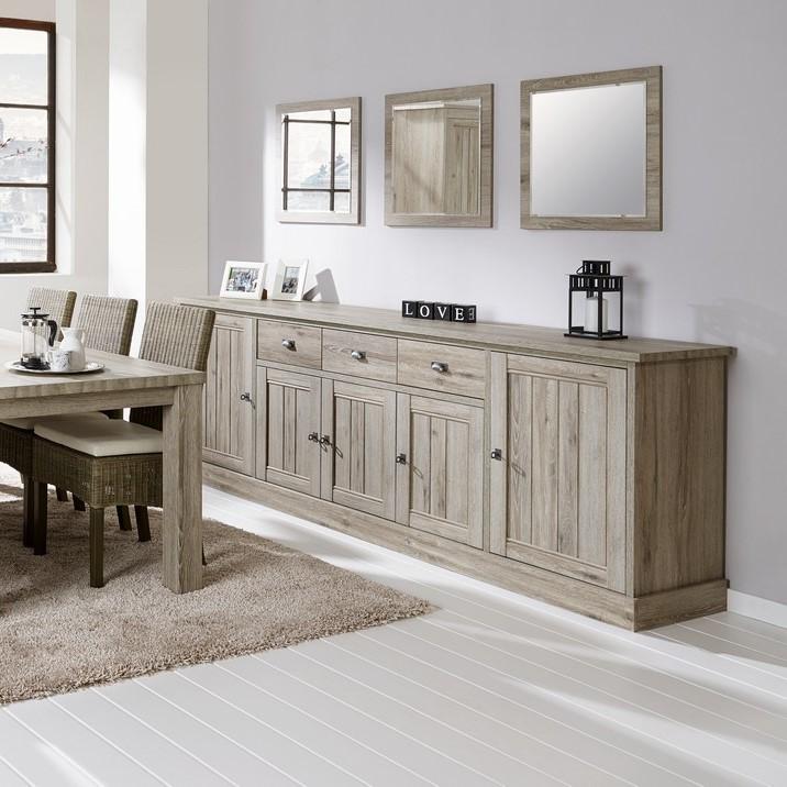 Dressoir COTTON Kristal Eik Licht Bruin
