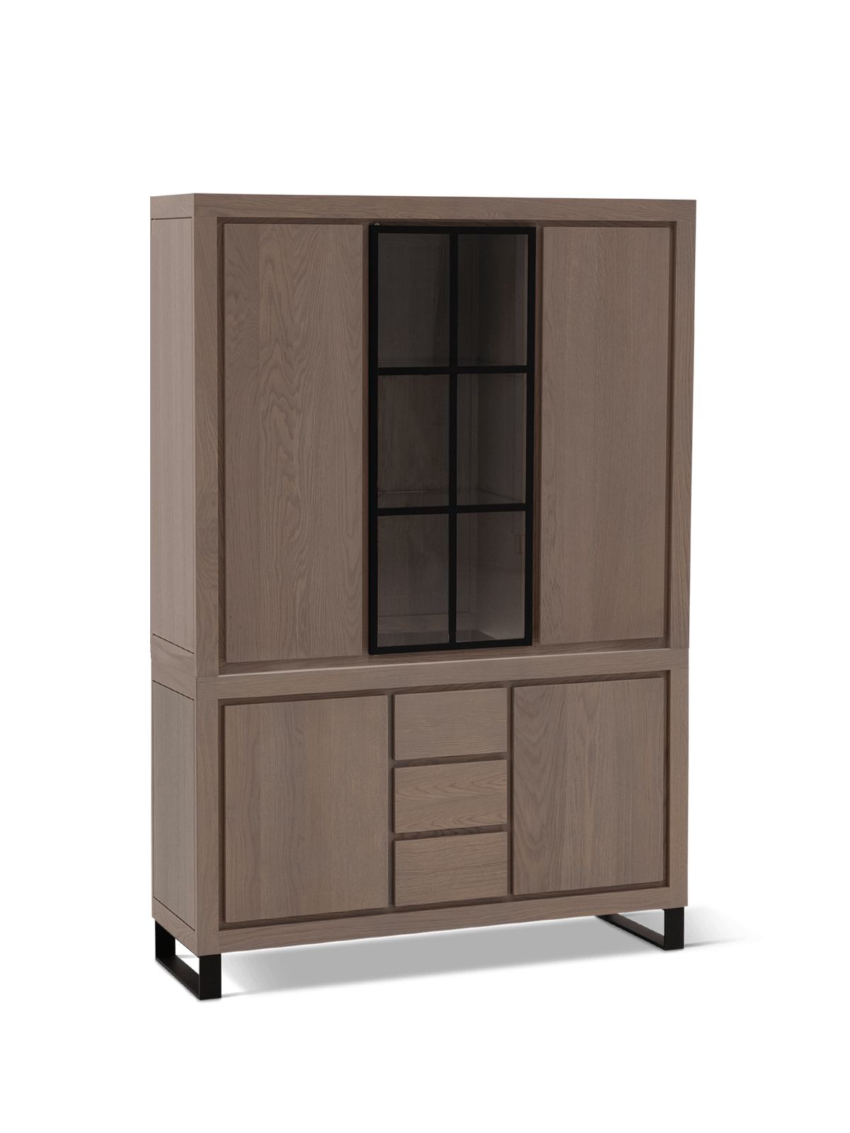Vitrinekast Tibbe Eik White Washed