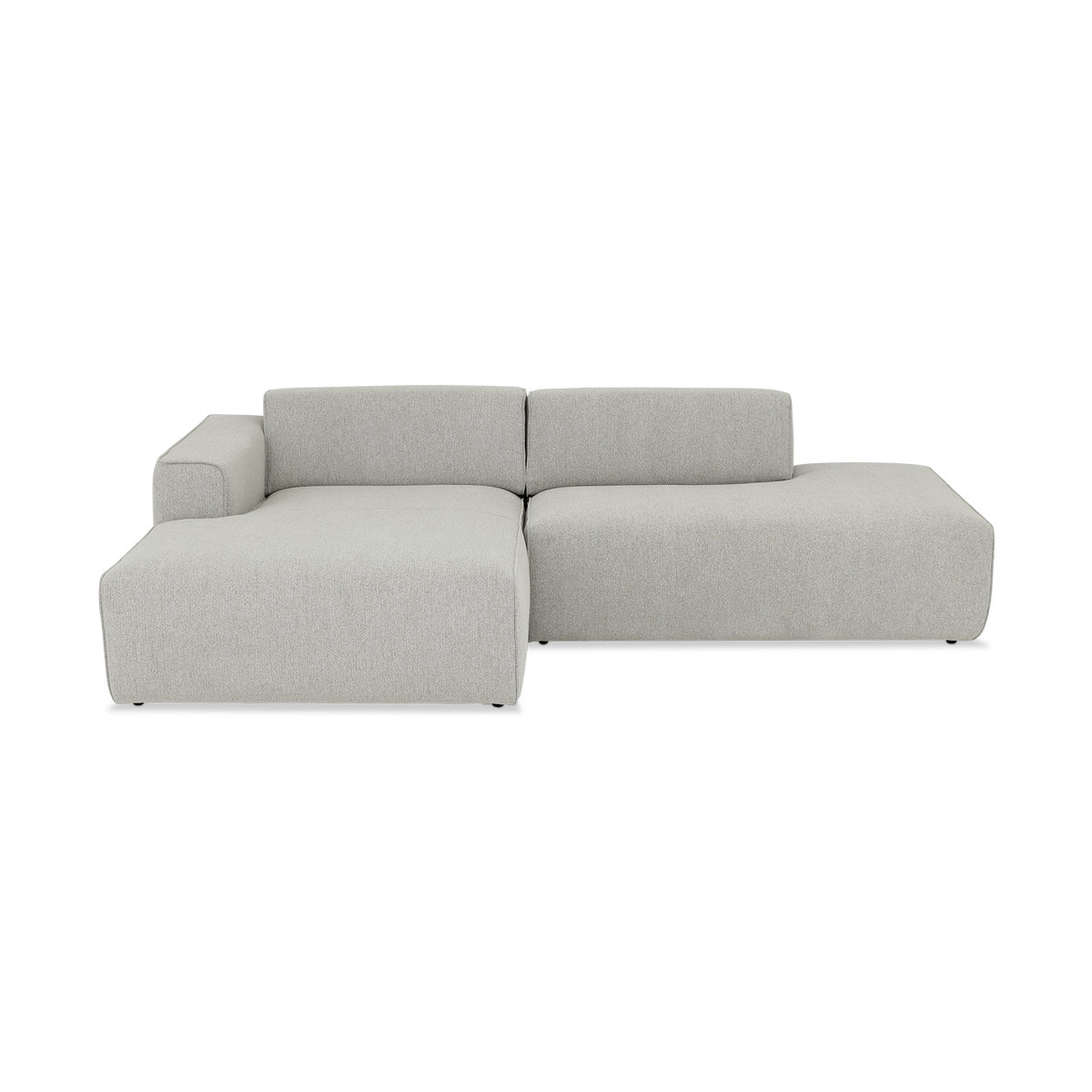 Hoeksalon SMILE Longchair Links Sneak Naturel