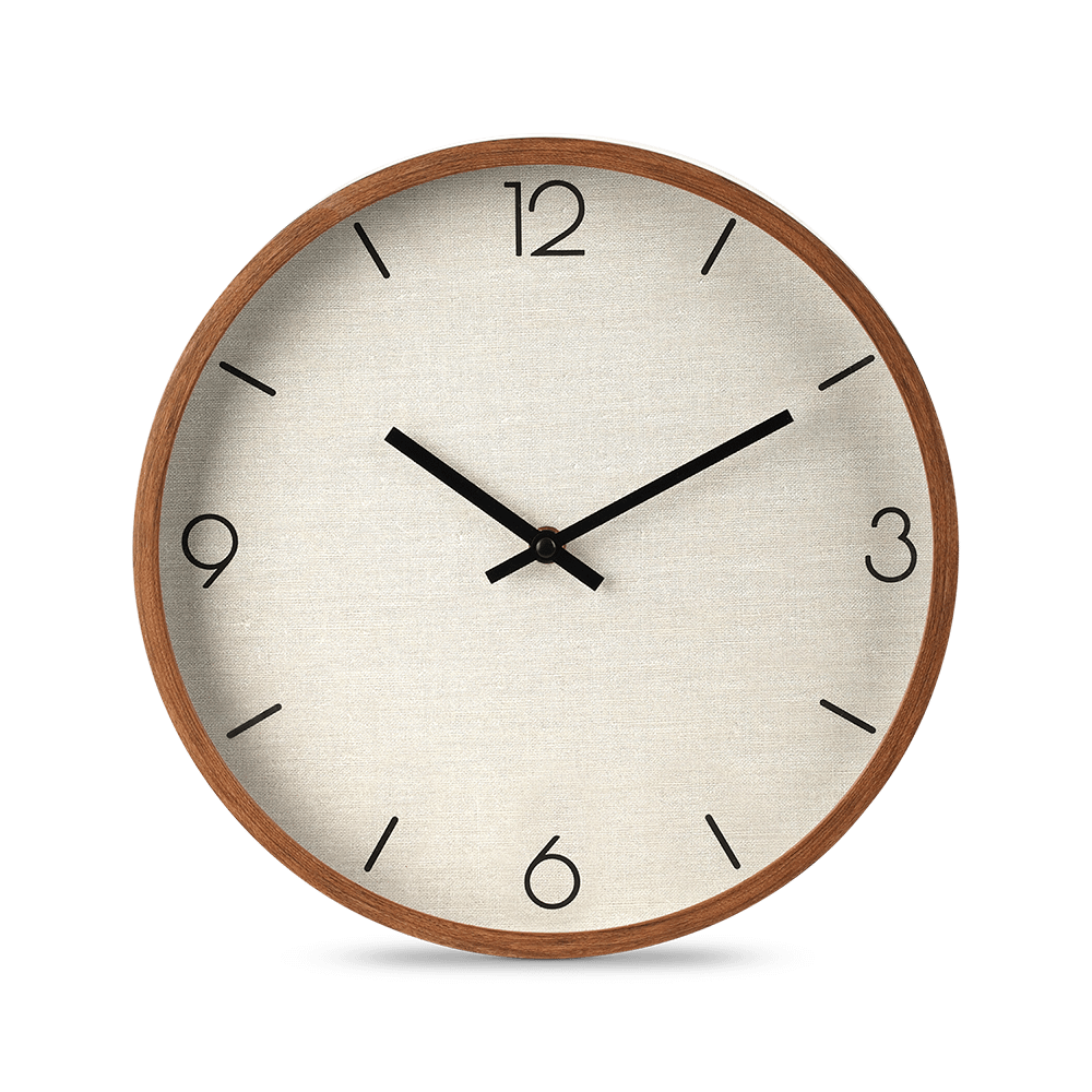 Klok HALIAR Rond Houtlook