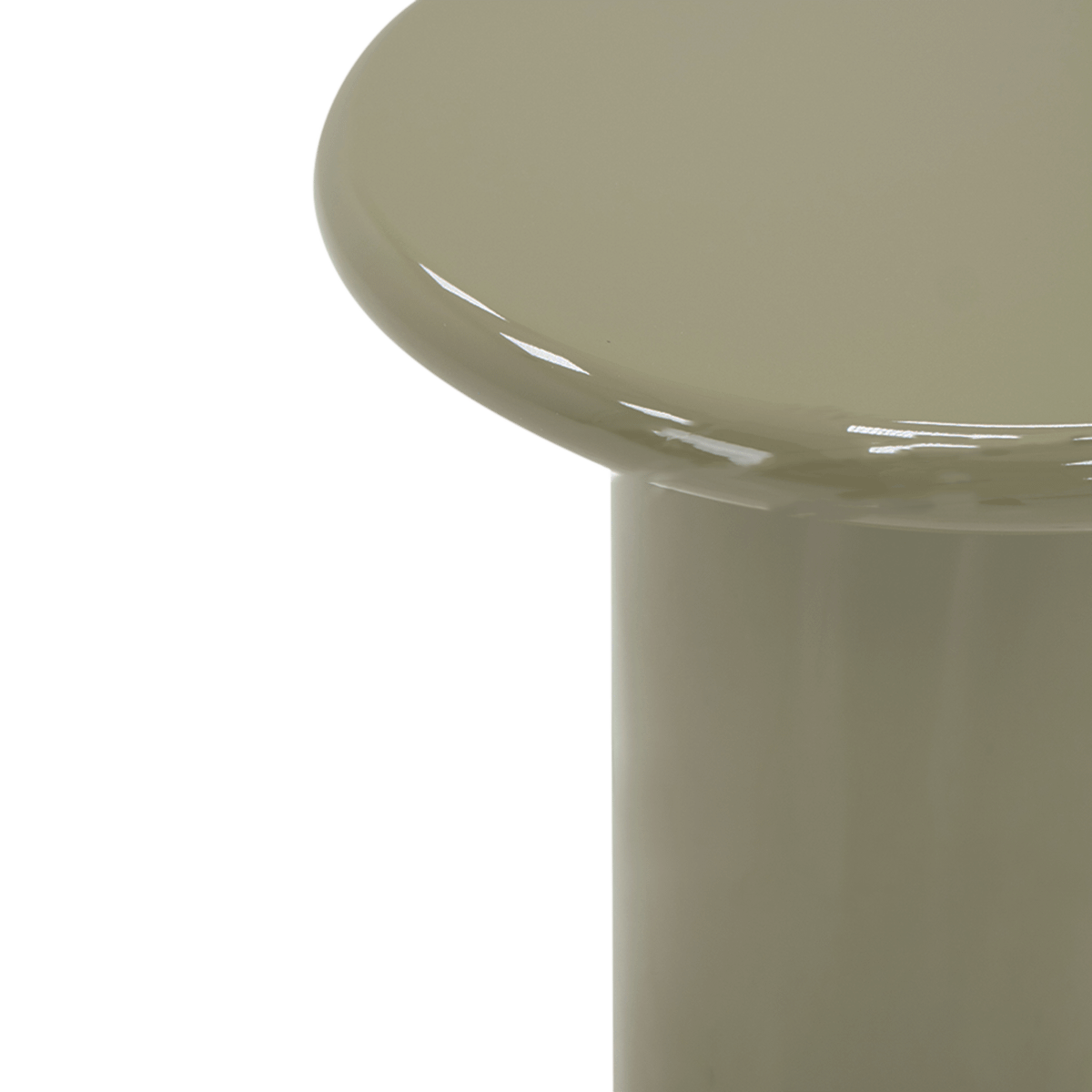 Bijzettafel LUMO Ø45 Hoogglans Urban Sage