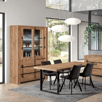 Vitrinekast SANS Scarlet Oak B146 Vitrinekast SANS Scarlet Oak B146