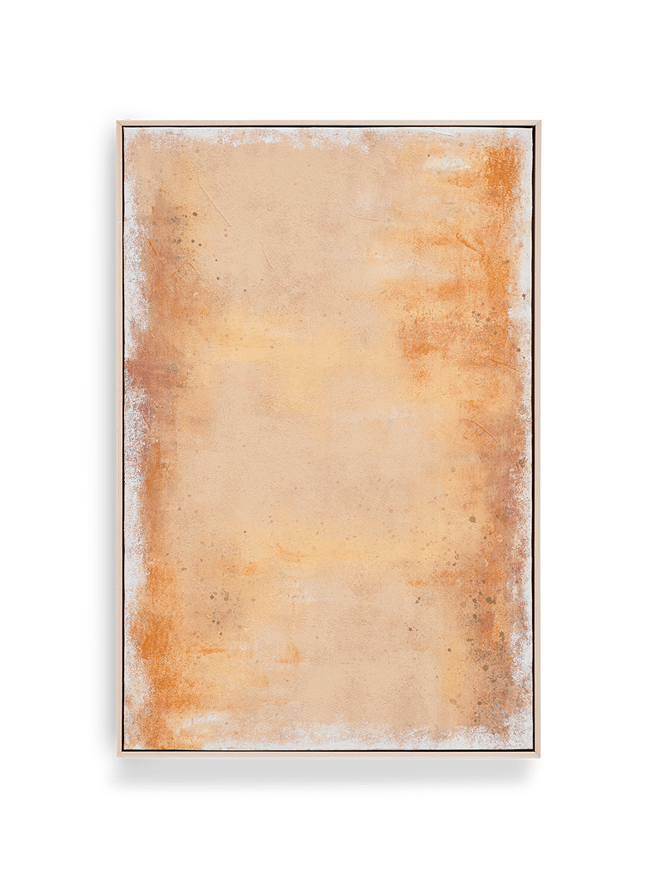 Selnar abstract schilderij geel 60 x 90 cm