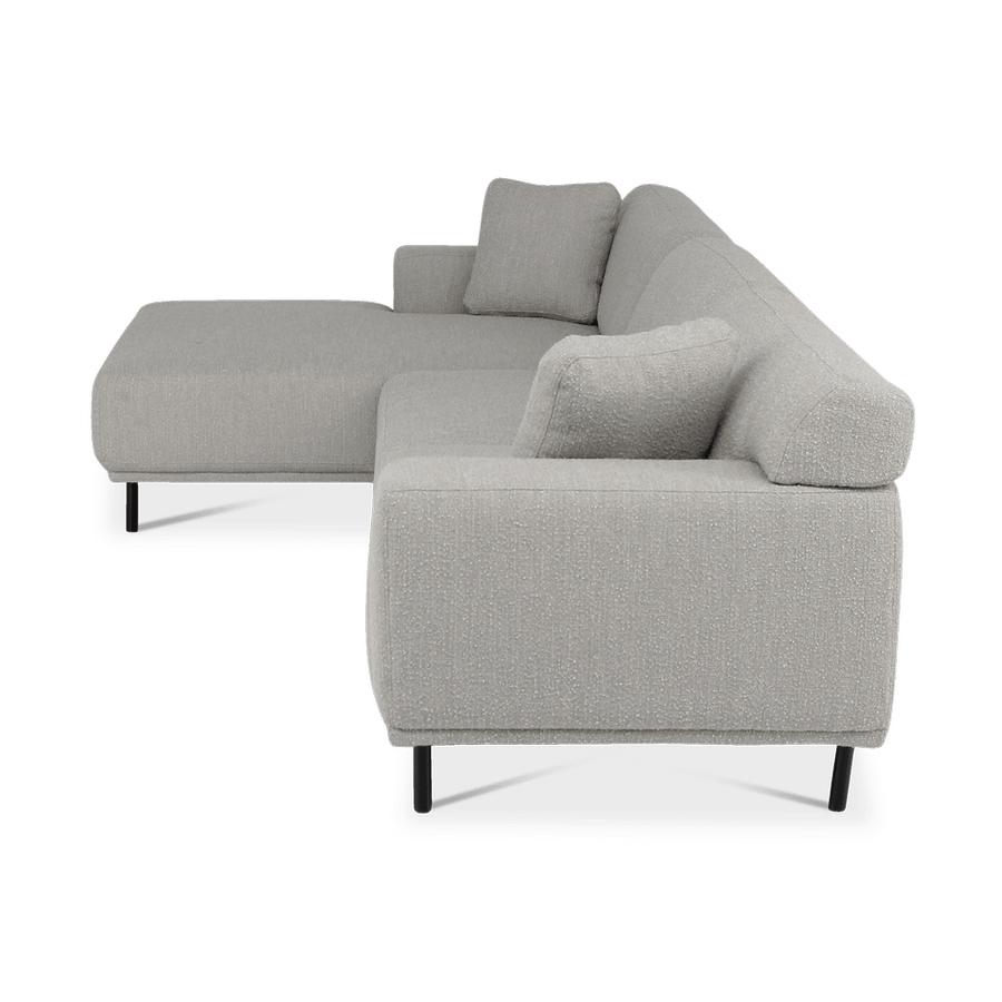 Hoeksalons QUILLO Longchair Links Grijs B325 Hoeksalons QUILLO Longchair Links Grijs B325