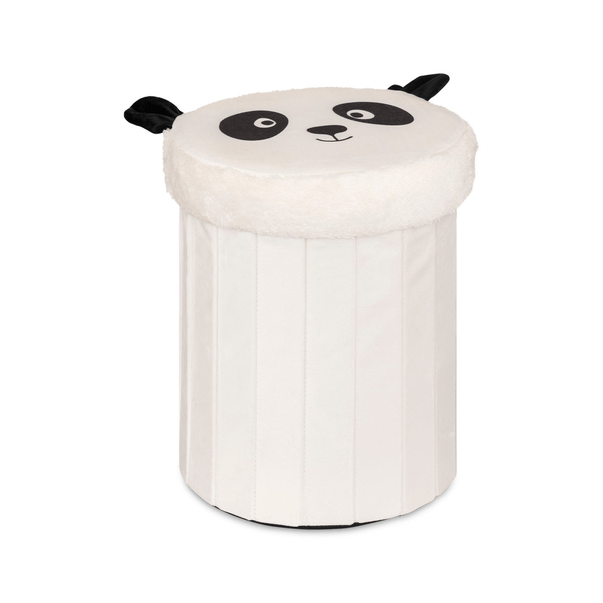 Opbergpouf PANDAI Panda Poly Wit/zwart