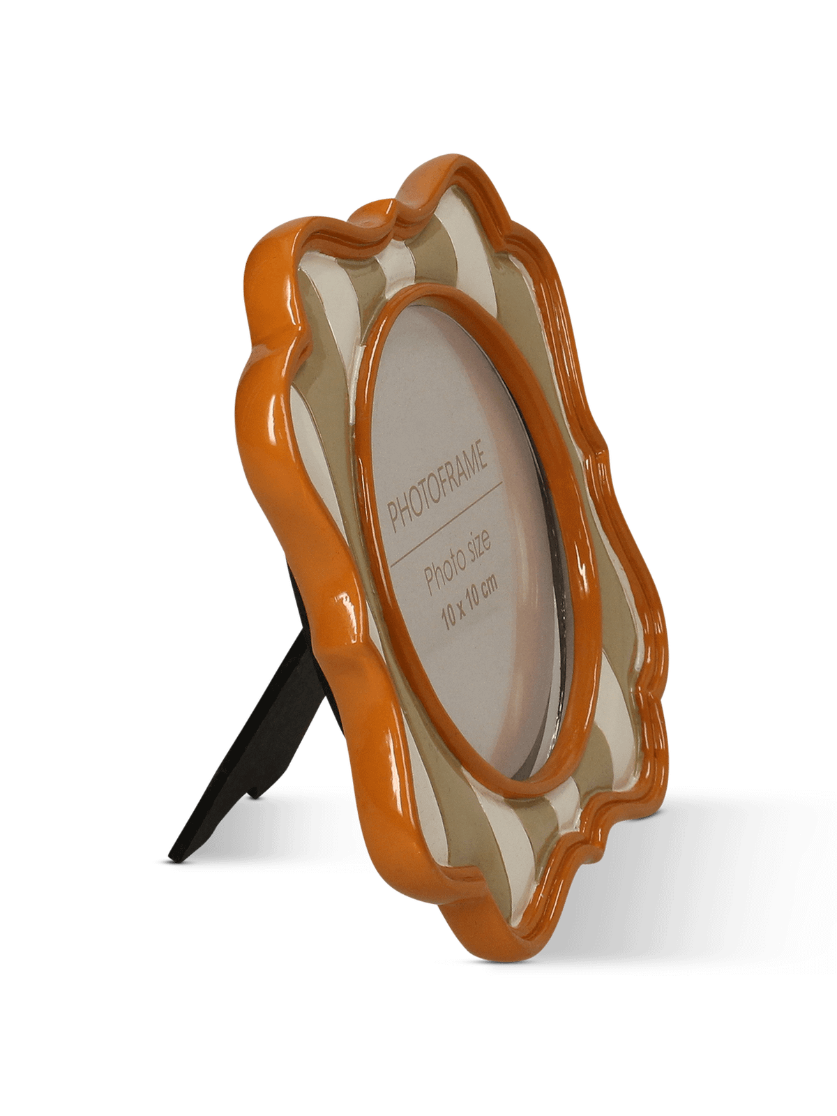 Fotokader Abena Vierkant Beige/Oranje