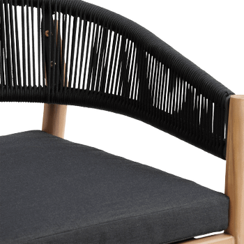 Armstoel VOLTERRA Acacia/Antraciet Armstoel VOLTERRA Acacia/Antraciet