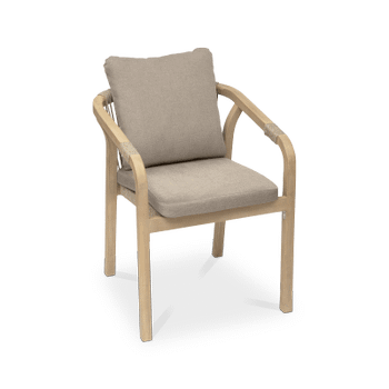 Armstoel PORTOFINO Acacia/Taupe Armstoel PORTOFINO Acacia/Taupe