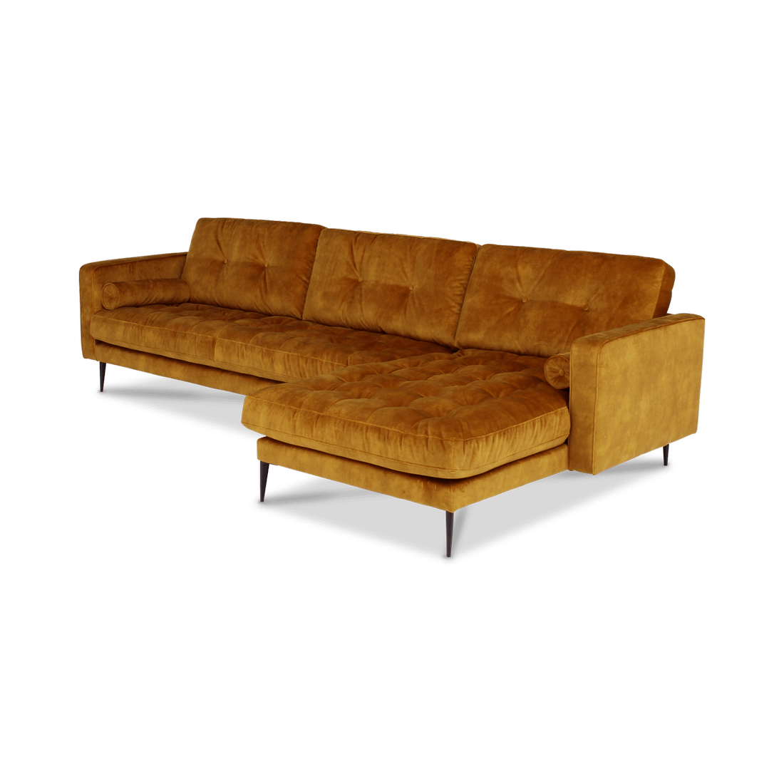 Hoeksalon GALACTICA Longchair Rechts Gold Hoeksalon GALACTICA Longchair Rechts Gold