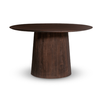 Eettafel DOMINGO Mango Donkerbruin Ø130  Eettafel DOMINGO Mango Donkerbruin Ø130