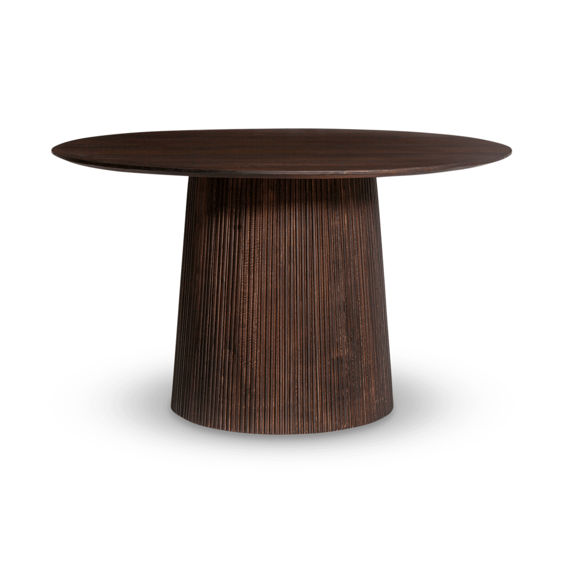 Eettafel DOMINGO Mango Donkerbruin Ø130  Eettafel DOMINGO Mango Donkerbruin Ø130