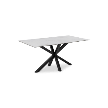 Eettafel FERRIS Keramiek Wit 160x90 Eettafel FERRIS Keramiek Wit 160x90