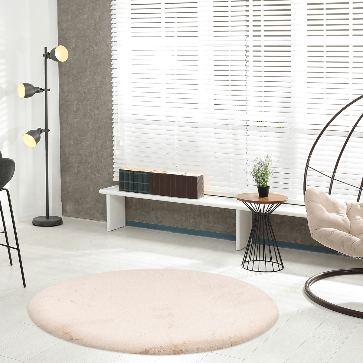 Tapijt HEAVEN Ø120 Beige