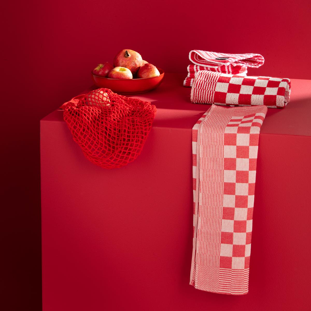 Keukendoek DDDDD 65x65 Rood