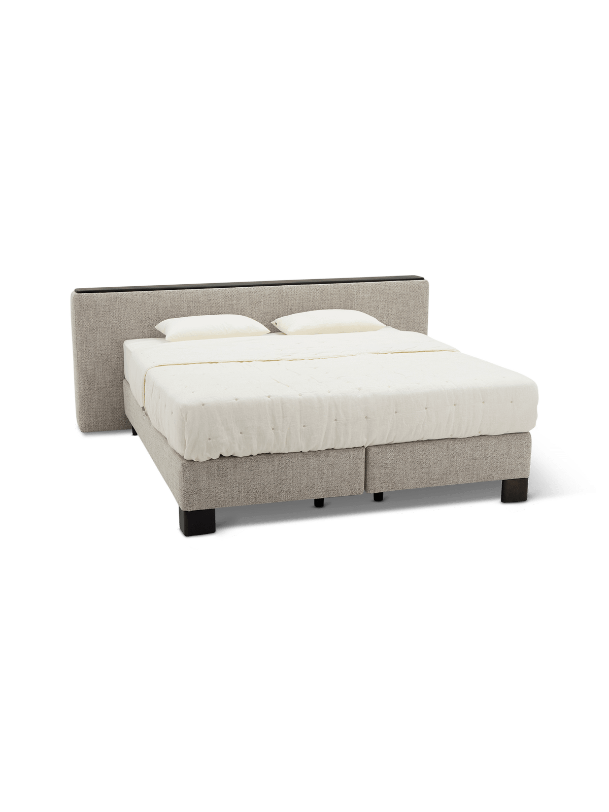 Boxspring Sequoia 180x200 met luxe wengé hoofdbord