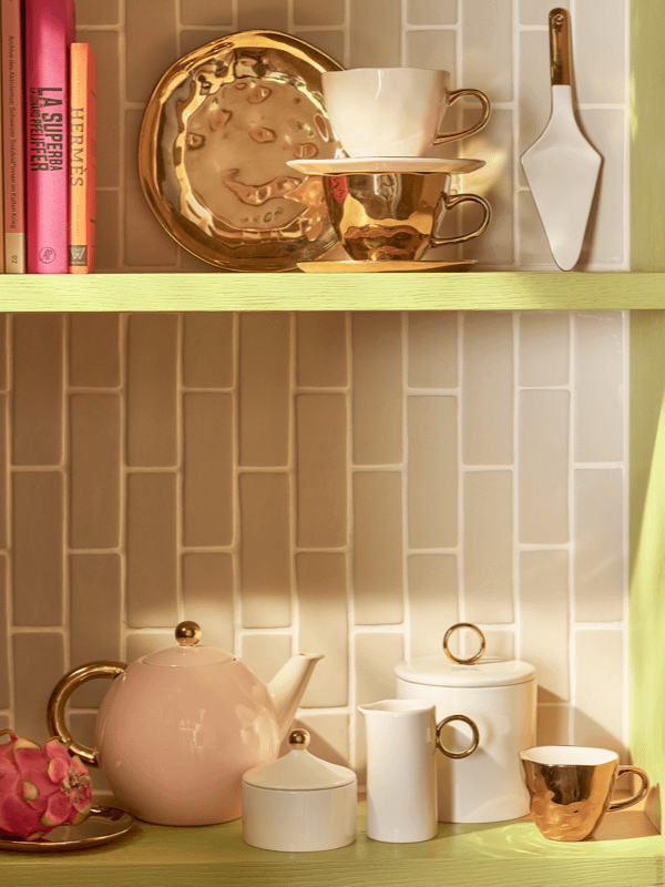 Onderbord Good Morning Goud Ø15,5 cm