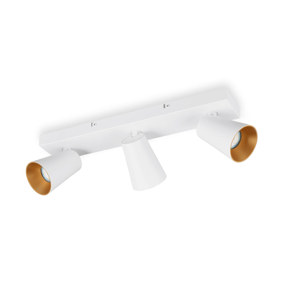 Spot SHARP 3Del. Met. Wit/Goud