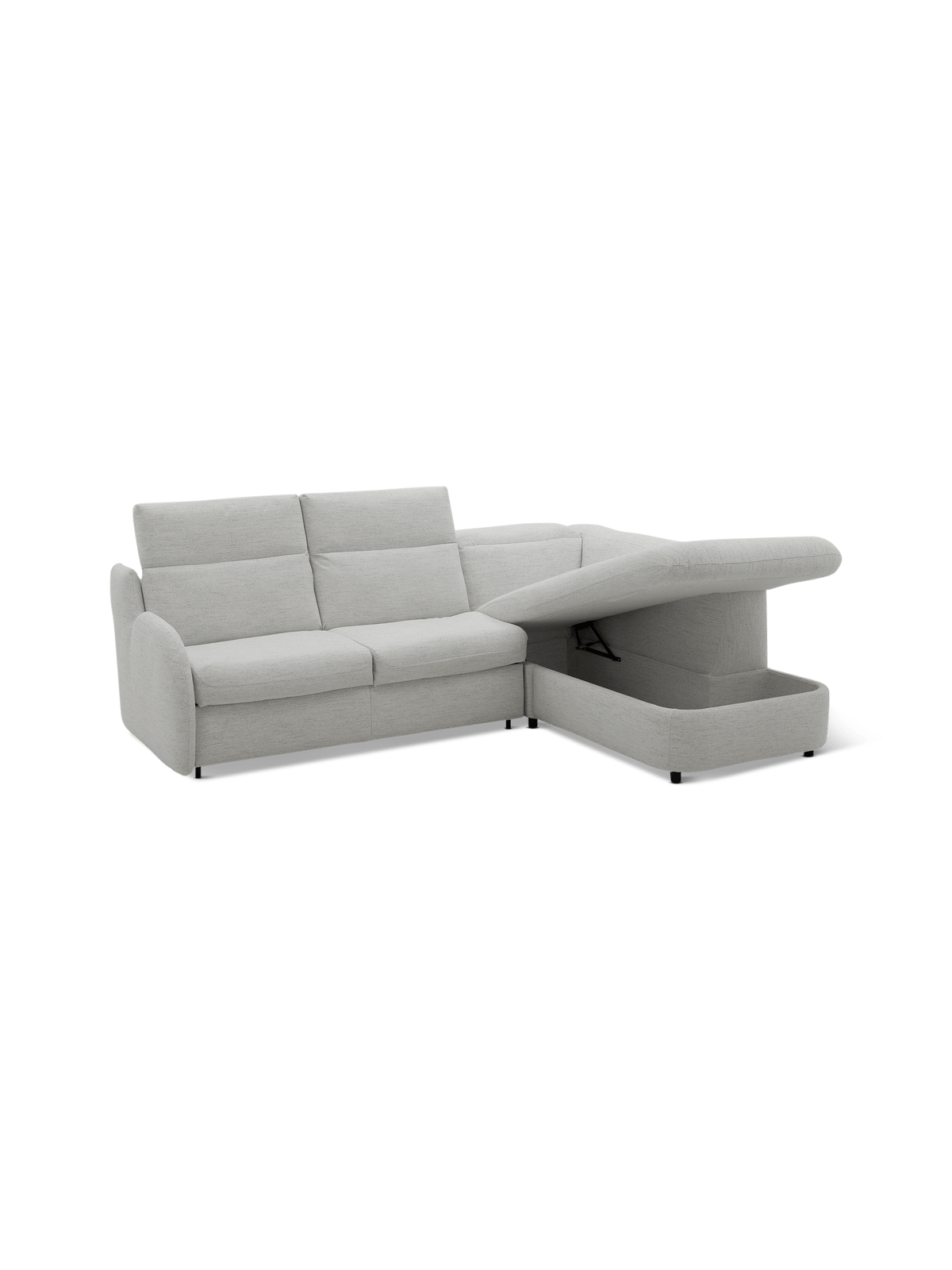 Sofabed Vario met Longchair en Opbergruimte