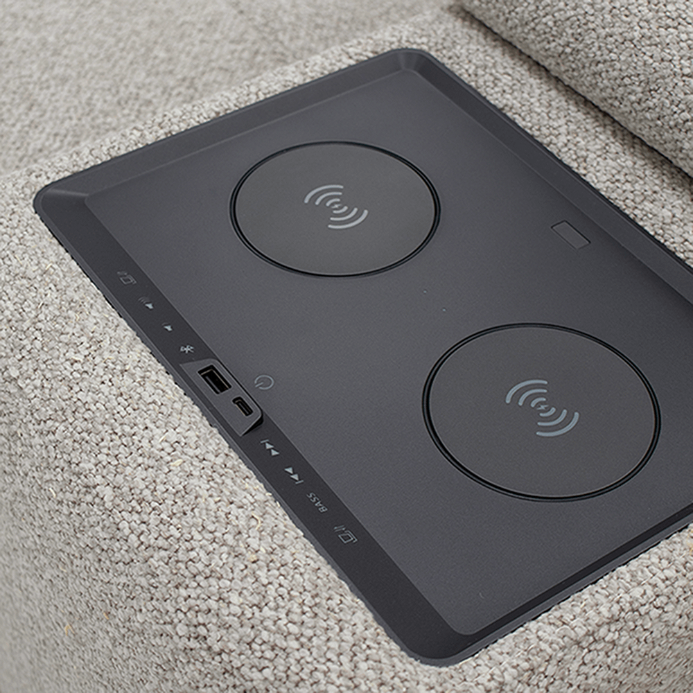 Relax-Sofa CHIOS USB Grijs B244