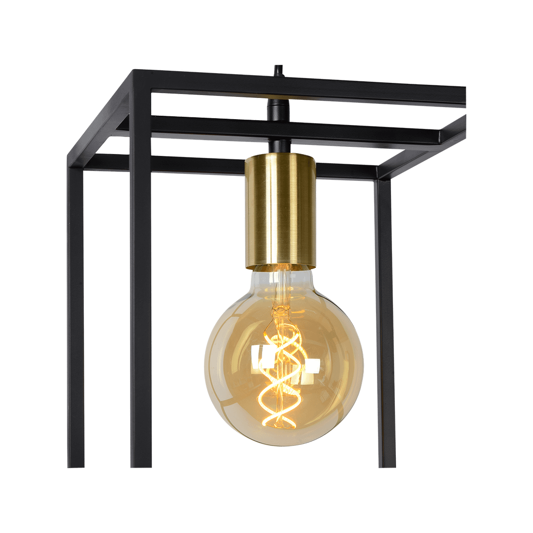 Hanglamp RUBEN 1Del. Zwart/Goud Hanglamp RUBEN 1Del. Zwart/Goud