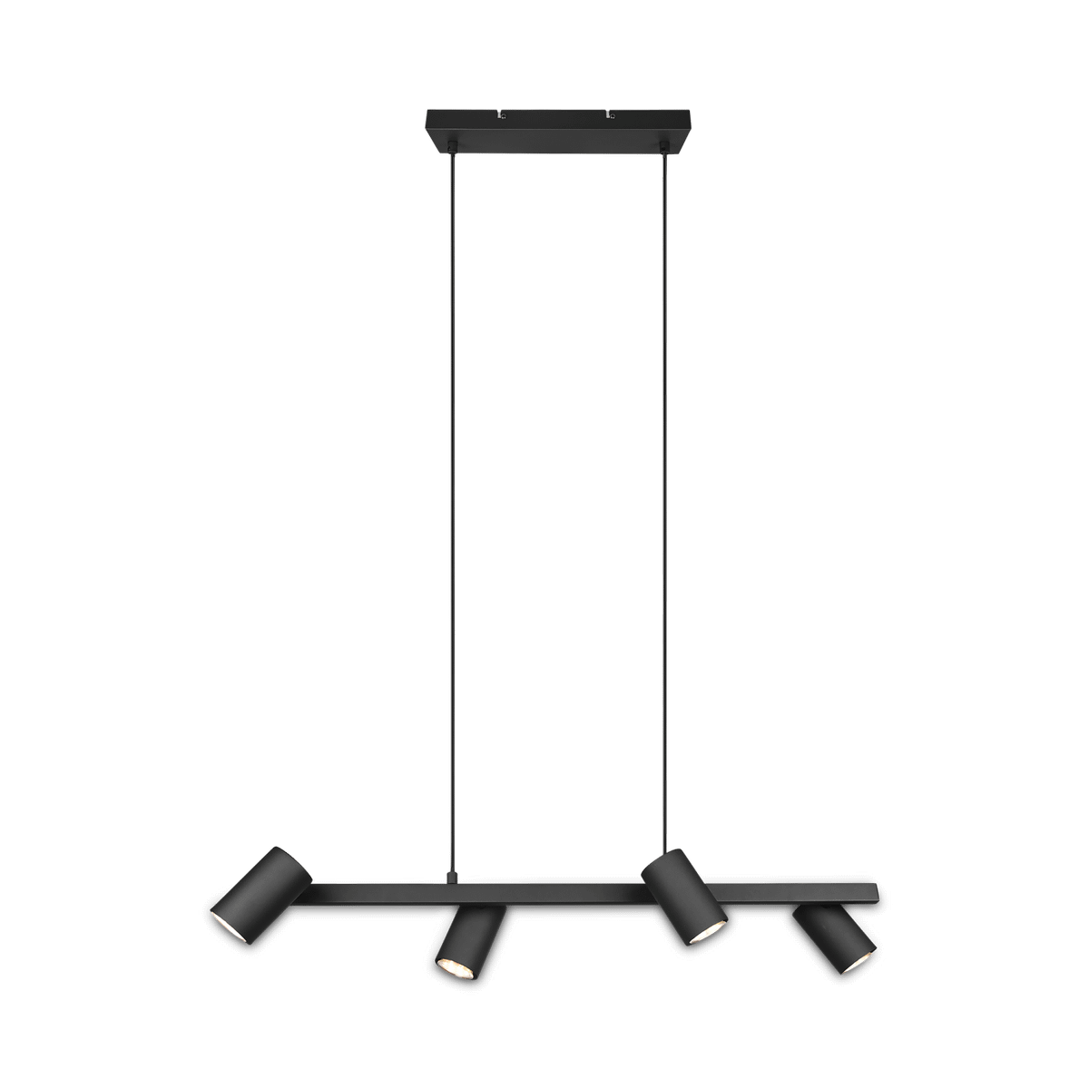 Hanglamp MARLEY 4-Delig Metaal Zwart