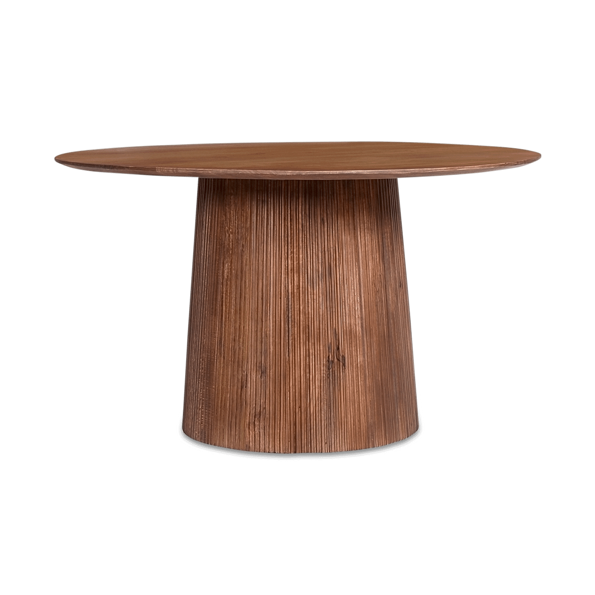Eettafel DOMINGO Mango Lichtbruin Ø130 