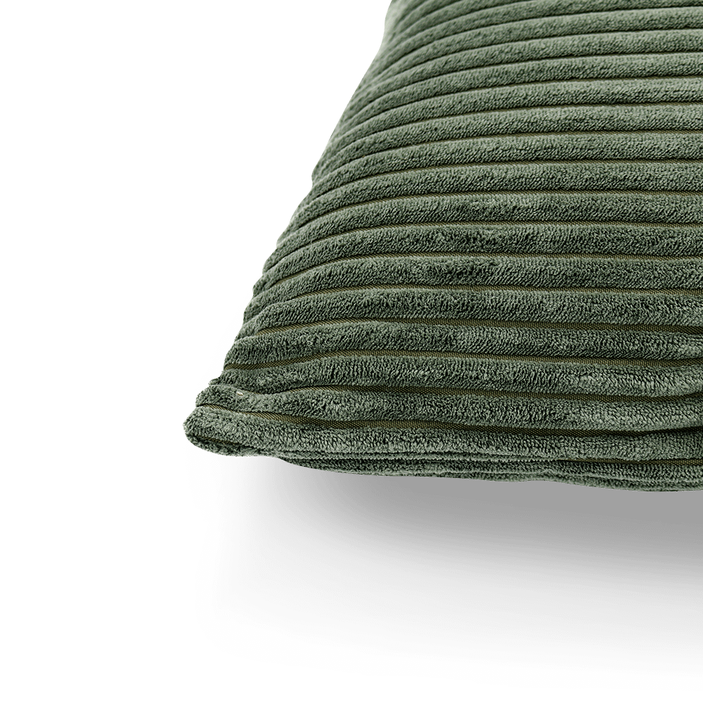 Kussen MILLY 60 Ribfluweel Groen