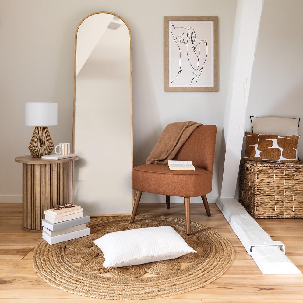 Bijzettafel Ø45 COLVAS Hout Naturel Bijzettafel Ø45 COLVAS Hout Naturel