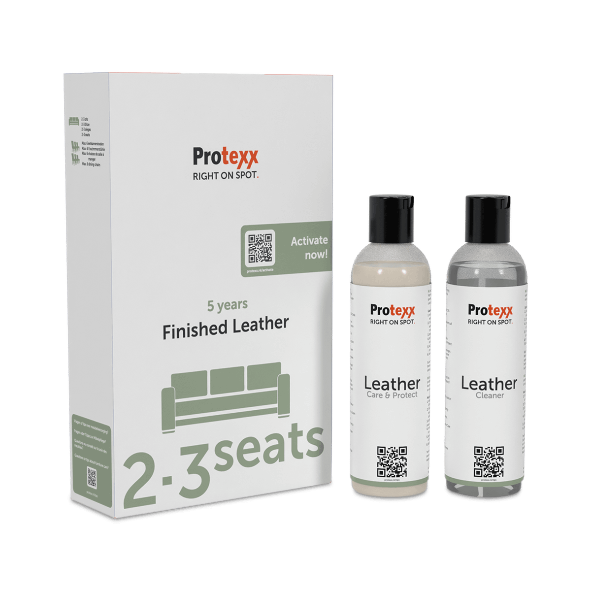 PROTEXX Leder 5jaar 2/3-zit