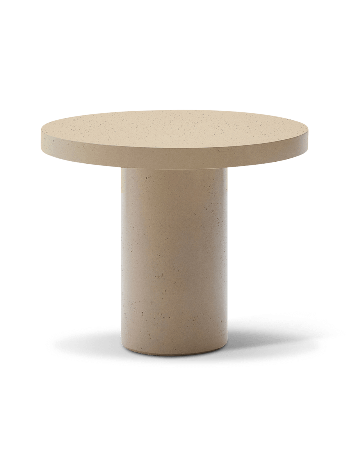Aiguablava beige ronde tafel van cement ⌀90 cm