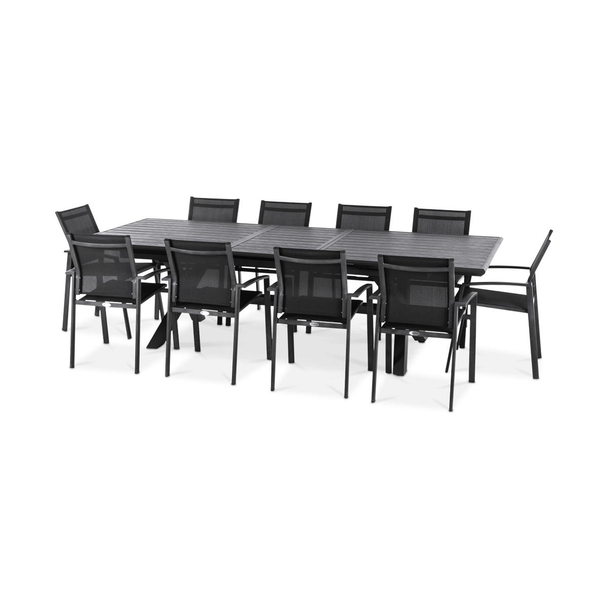 Tuintafel Verlengbaar CORTONA Grafiet 220/280x113
