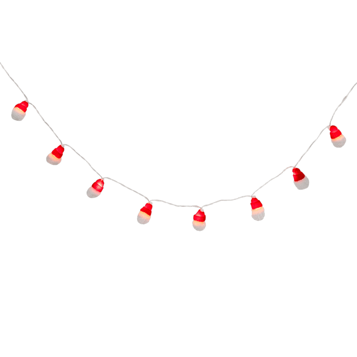 Lichtslinger MUTSI Kerstmutsjes Wit/Rood