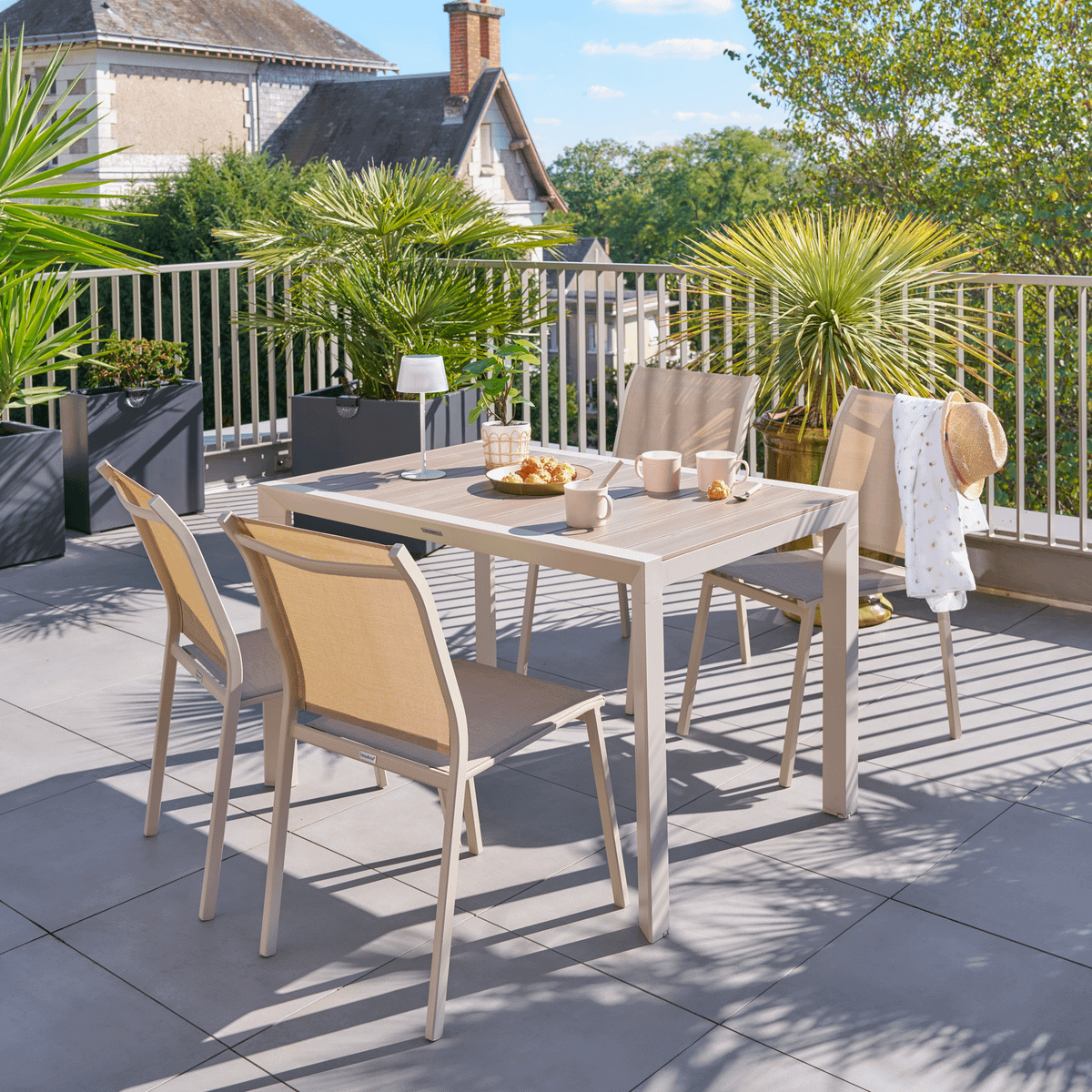 Tuintafel FURORE Beige 120x80