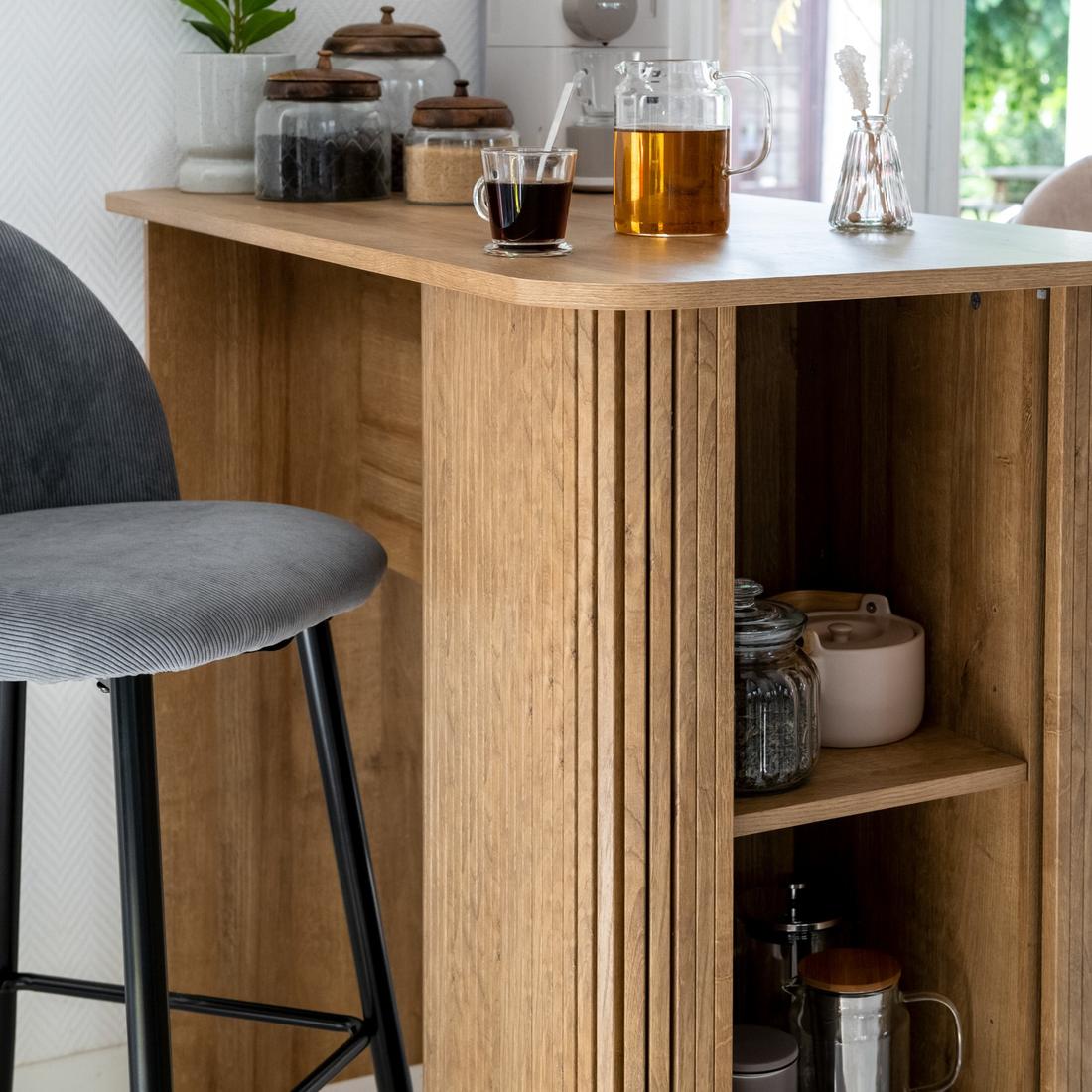 Bartafel COLVAS Hout Naturel 120 Bartafel COLVAS Hout Naturel 120